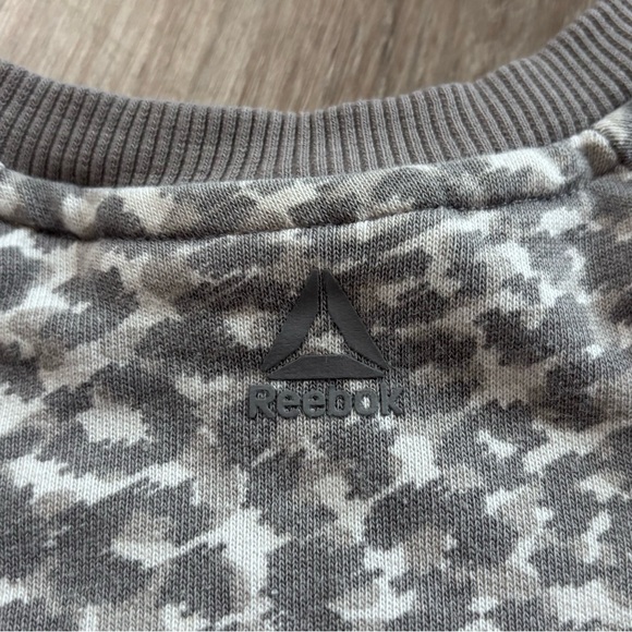 Reebok Gray Leopard Print Sweatshirt - Picture 4 of 4